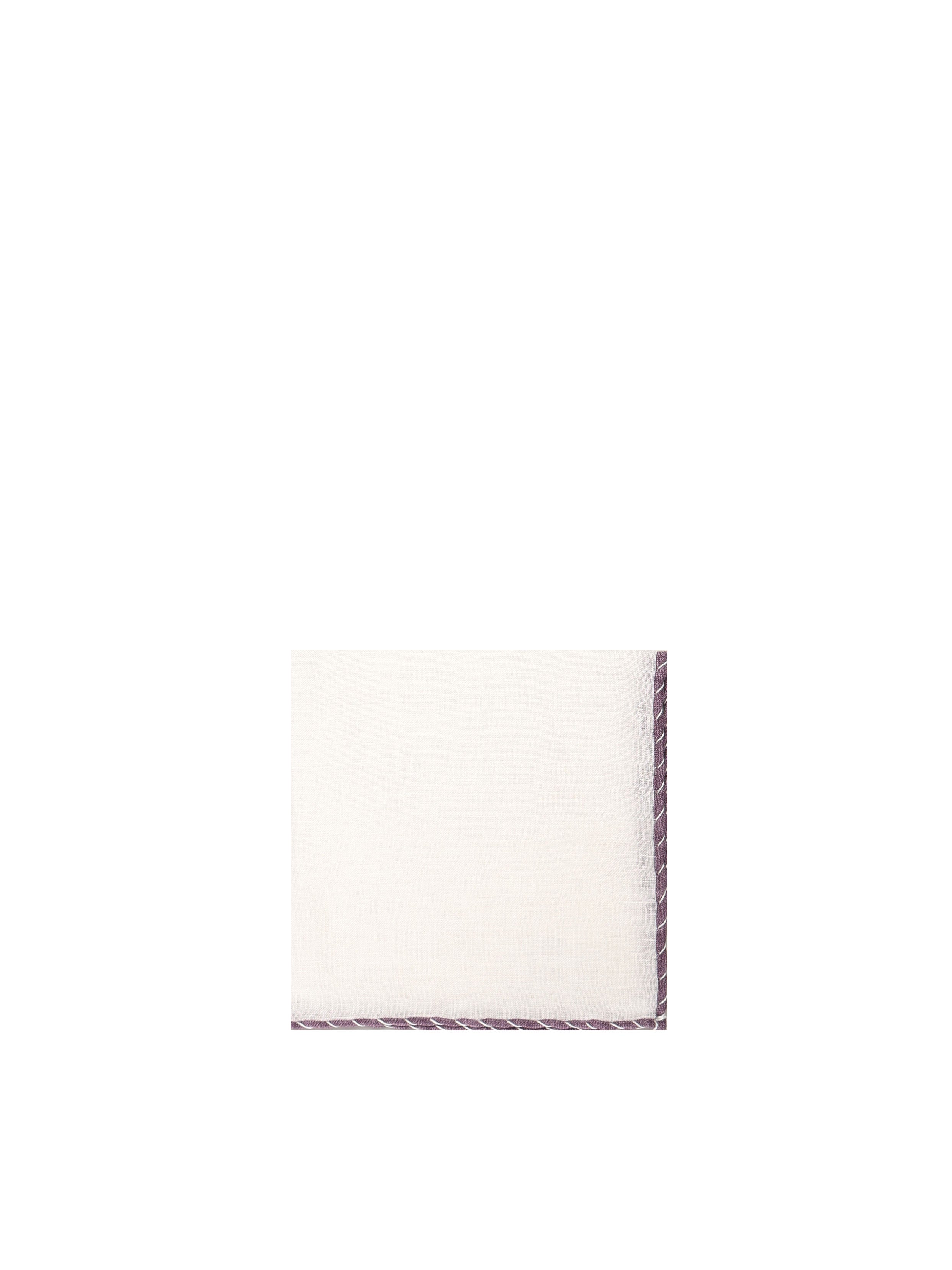Eleventy Scarfs Bianco E Mauve Linen