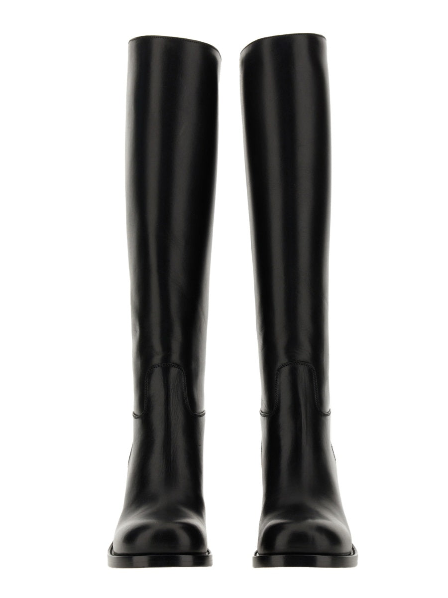 Boots Horse Black Leather