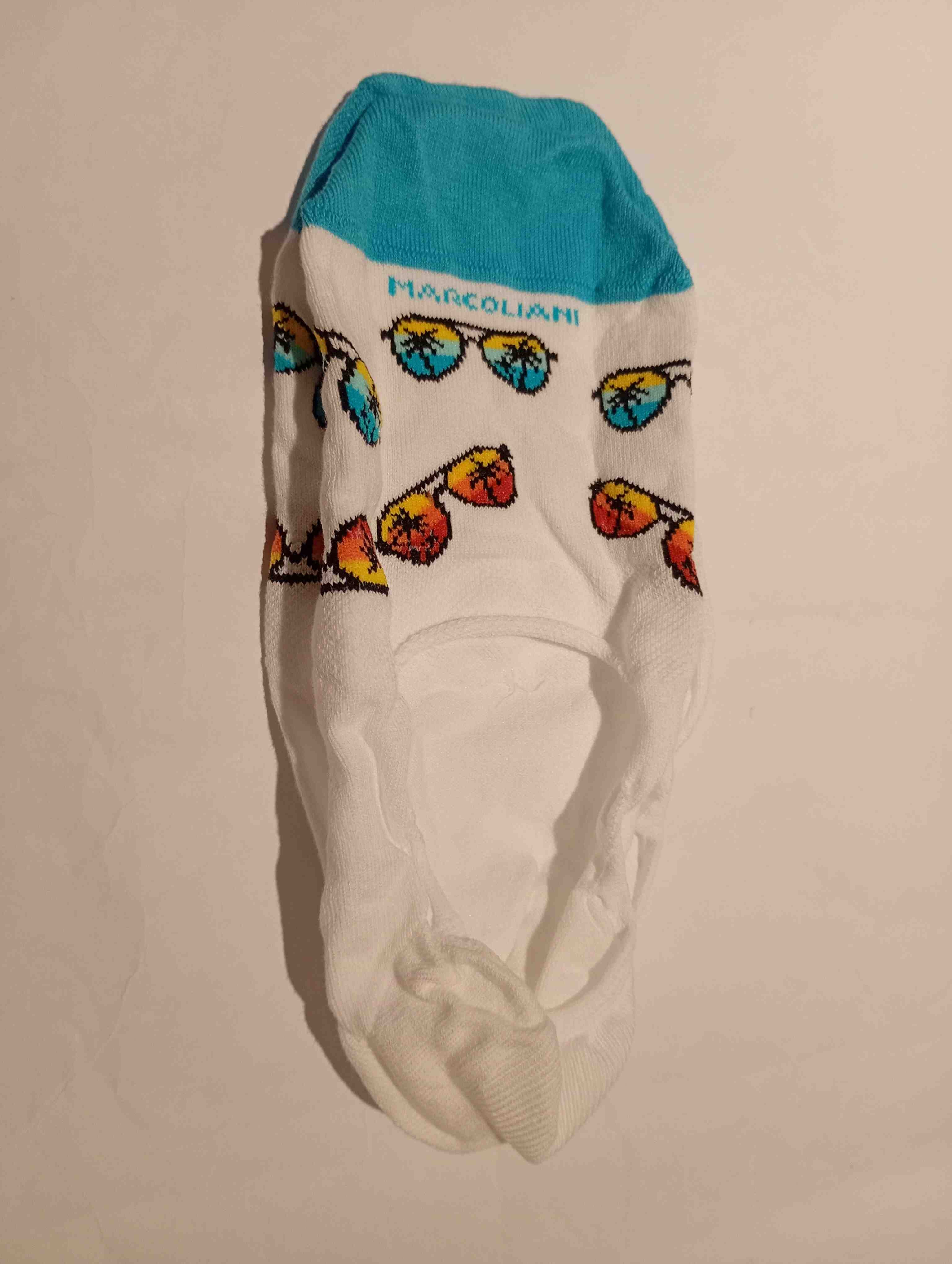 Pima Cotton Invisible Touch Sunglasses White Socks