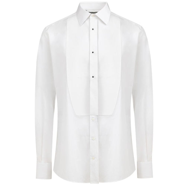Dolce & Gabbana Cotton poplin dress shirt in white