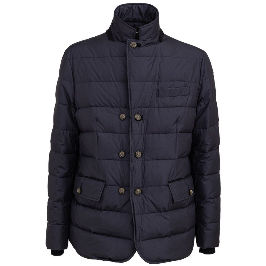 Dolce & Gabbana Polyester with internal goose down down jacket in navy