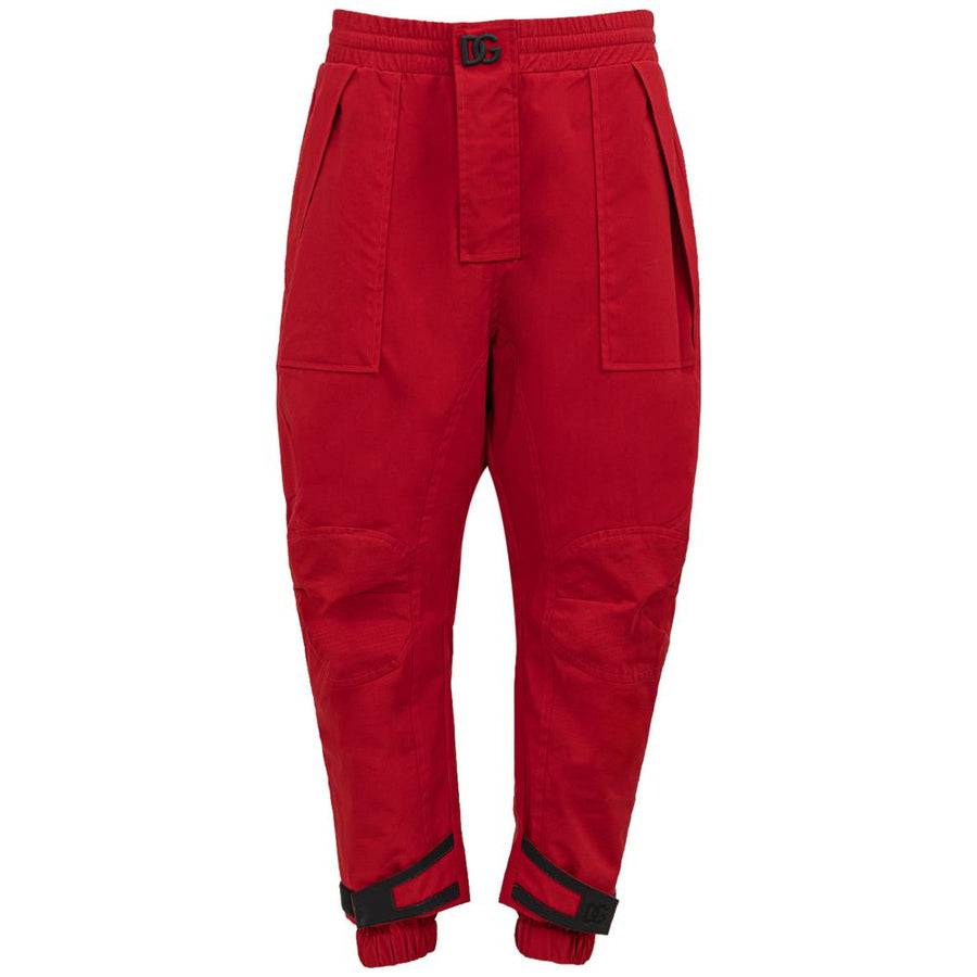 Dolce & Gabbana Polyamide cargo pants in red