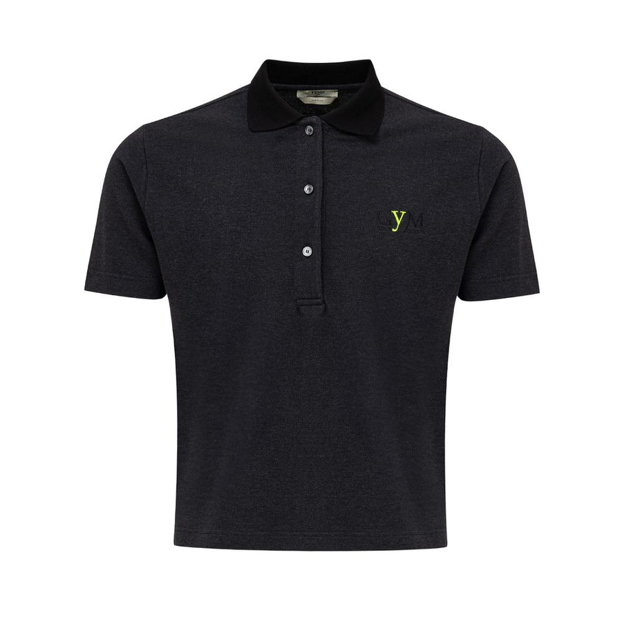 Fendi Cotton polo shirt in black