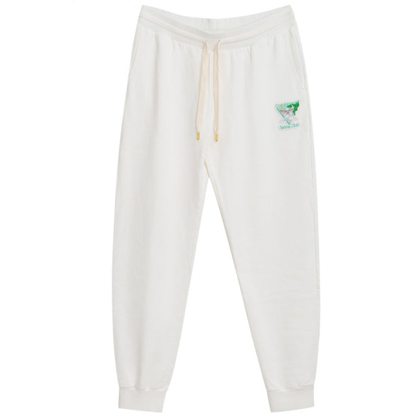 Casablanca 100% organic cotton joggers in white