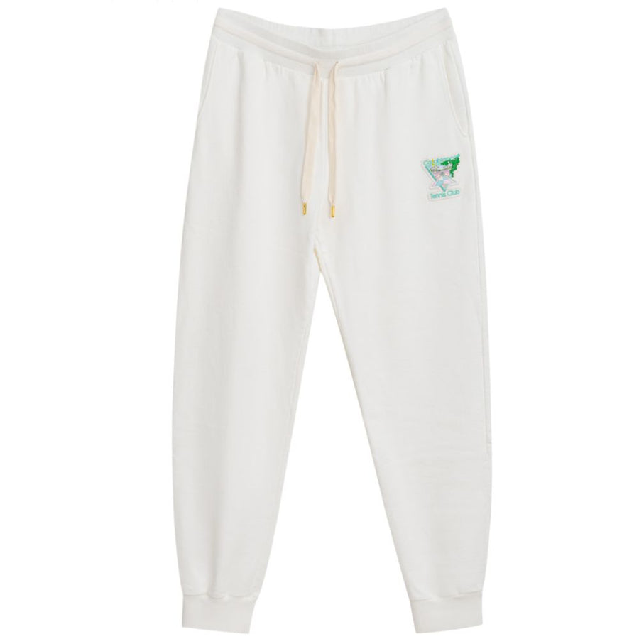 Casablanca 100% organic cotton joggers in white