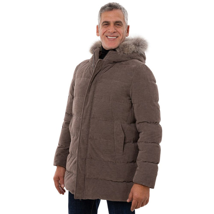 Herno 70% Cotton down jacket in brown — view 2