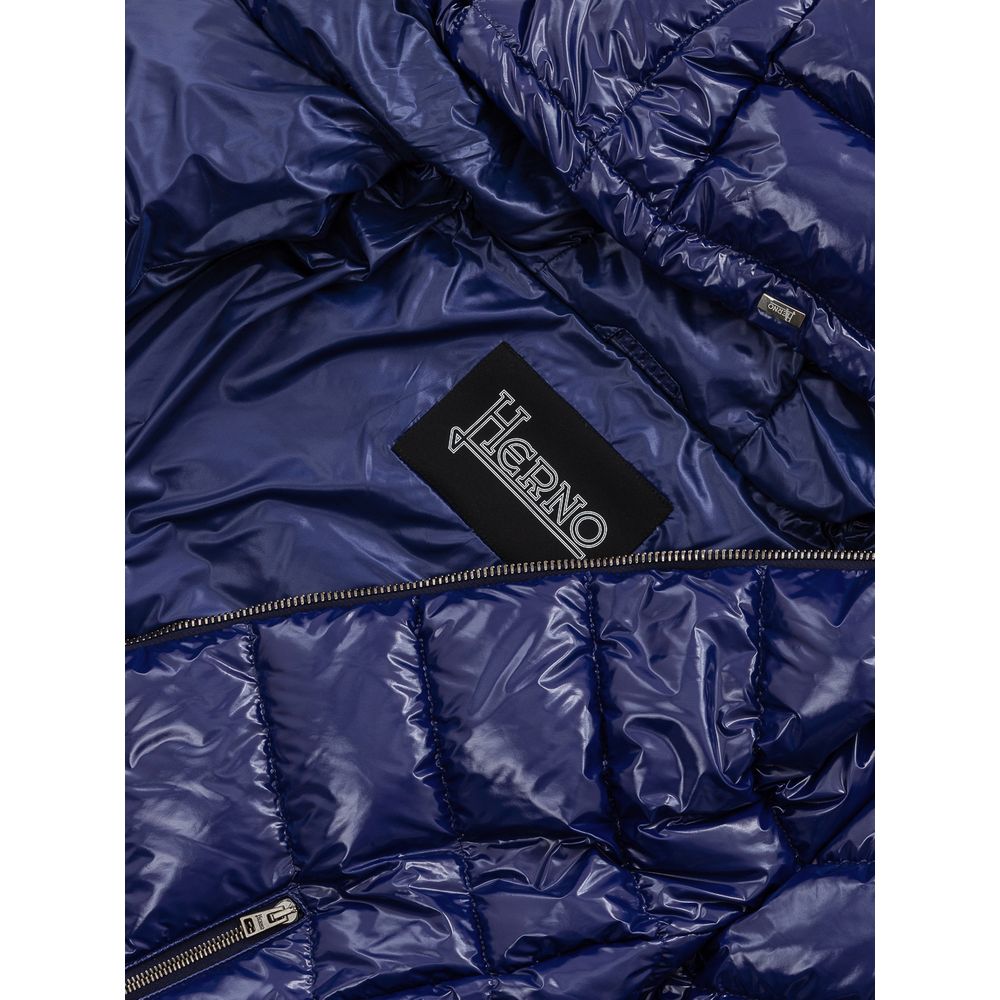 Herno 100% Polyamide; Padding: Goose Down down jacket in navy — view 5