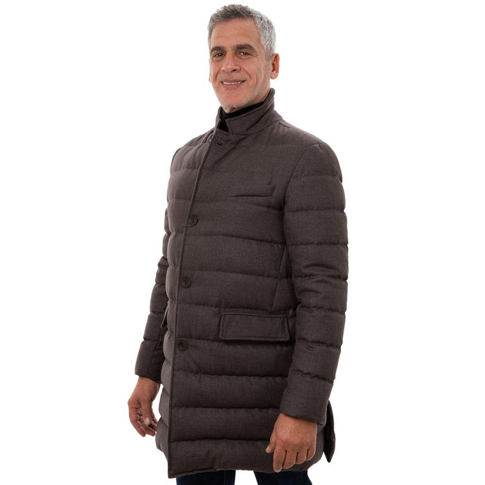 Herno 70% Wool down jacket in brown — view 2