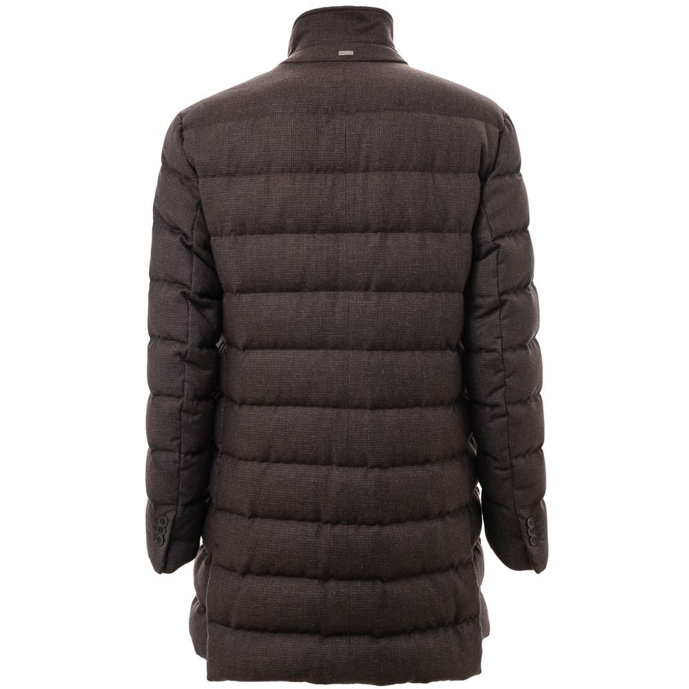 Herno 70% Wool down jacket in brown — view 3