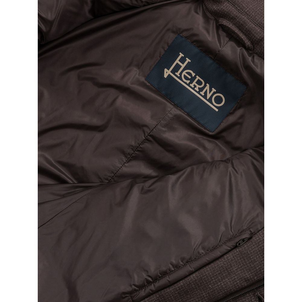 Herno 70% Wool down jacket in brown — view 5