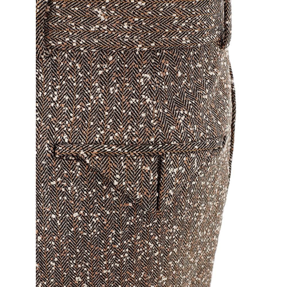 Bottega Veneta 60% Viscose trousers in brown — view 5