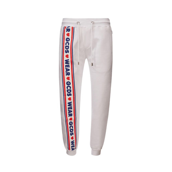 GCDS 100% Cotton joggers in white