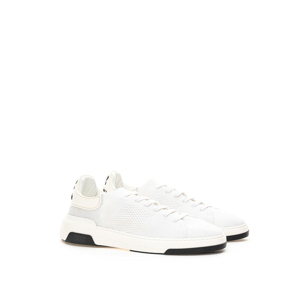 Casadei Knit fabric upper with rubber sole sneaker in white — view 2