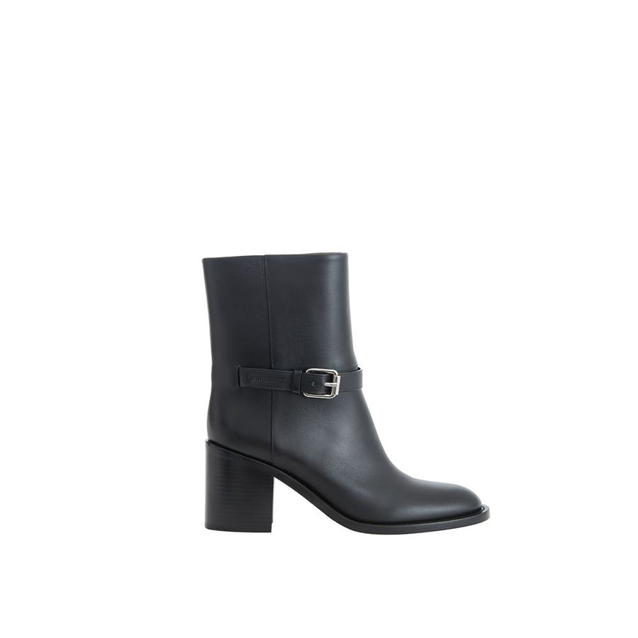 Burberry 100% Leather ankle boot in black