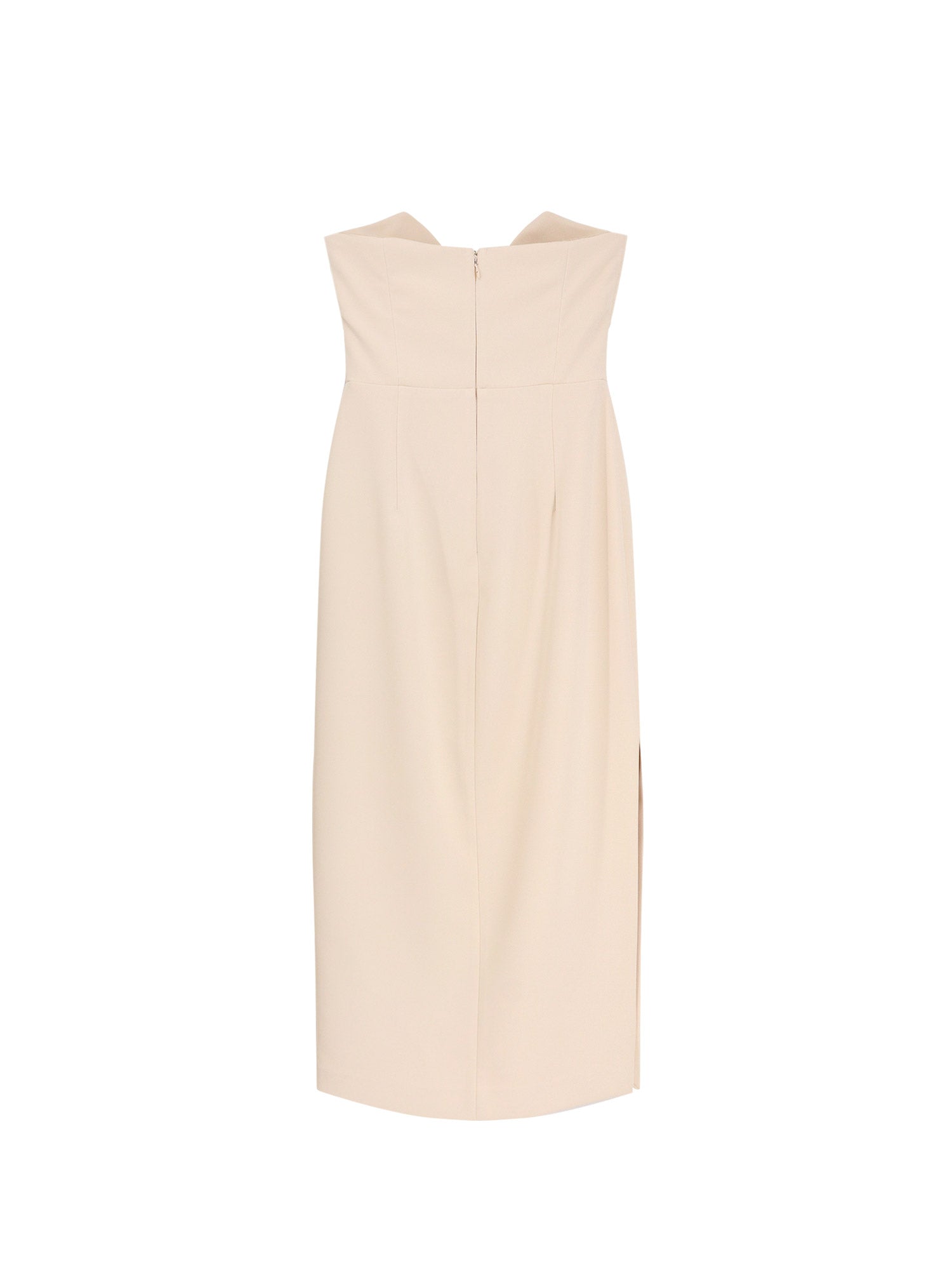 Elisabetta Franchi Dresses Beige Poliestere Elastan