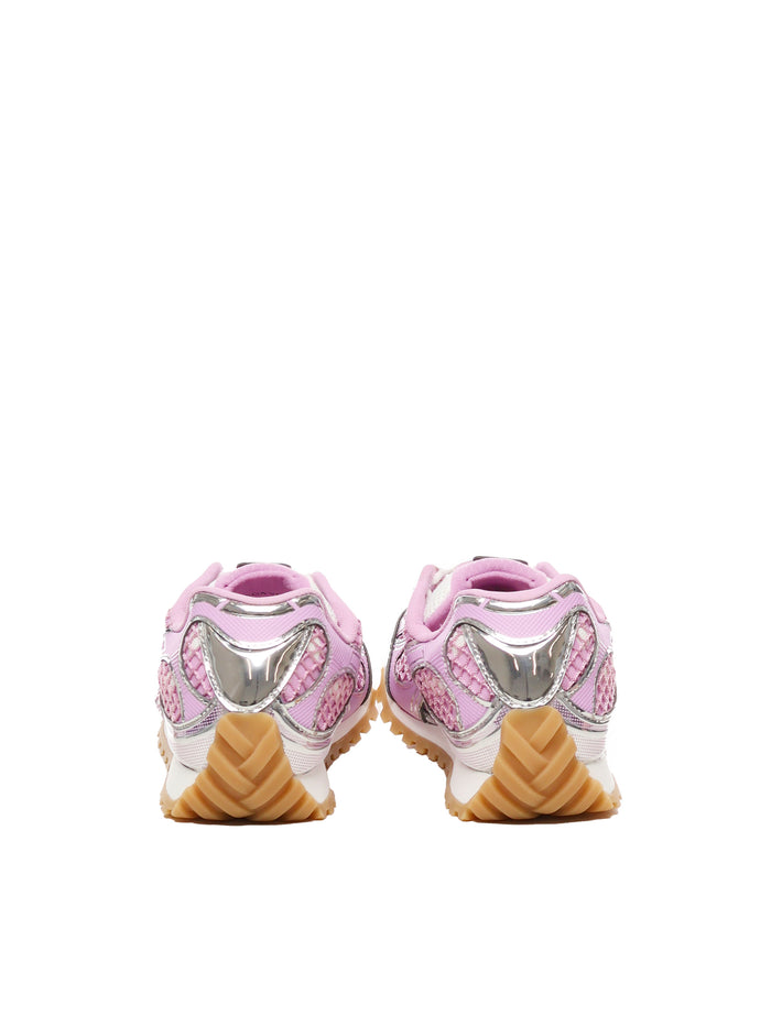 Bottega Veneta Sneakers Pink, Silver Polyamide