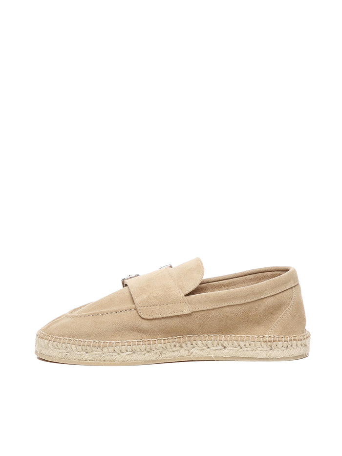 Eleventy Flat Shoes Brown Linen