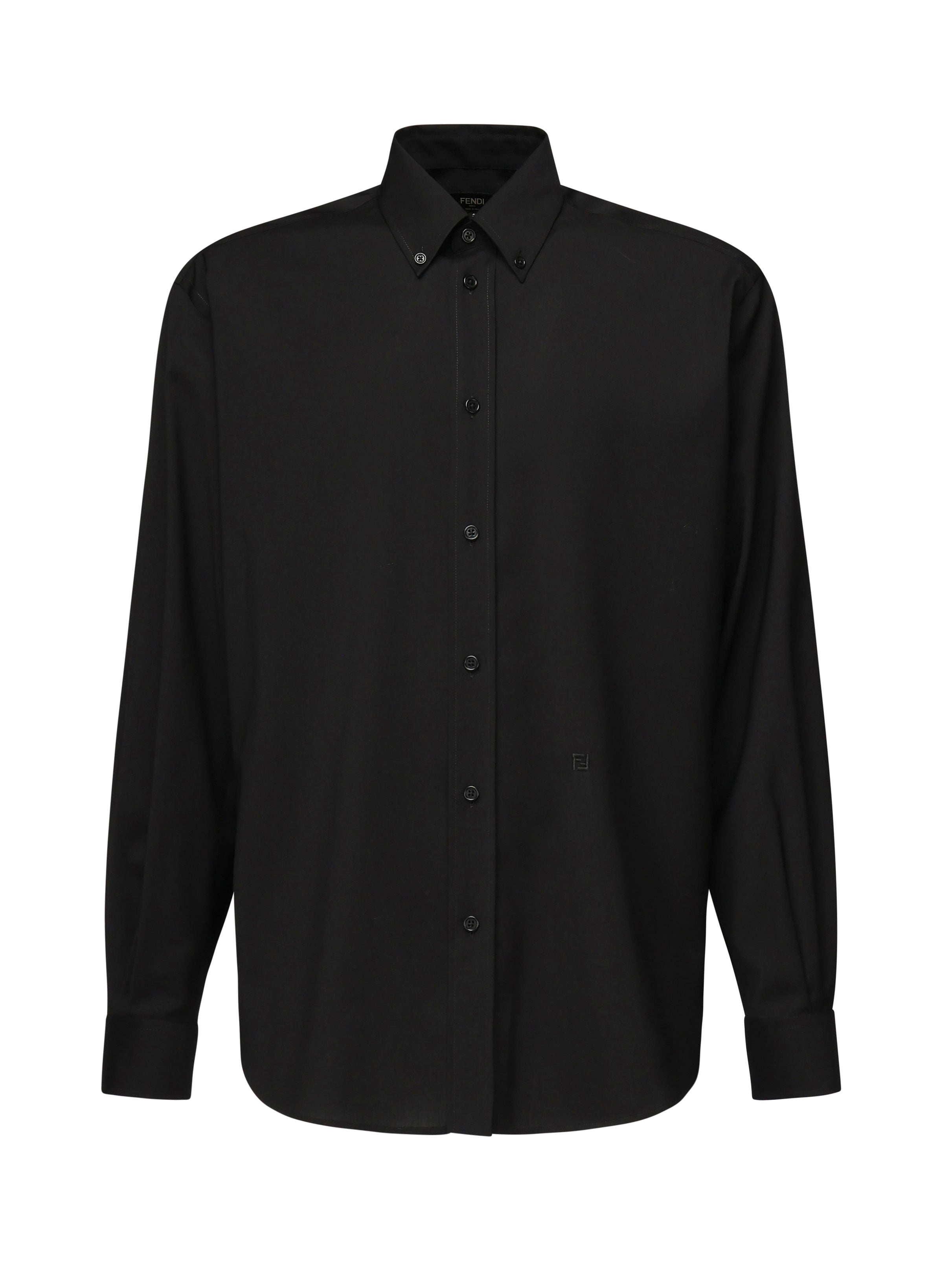 Fendi Shirts Black Wool