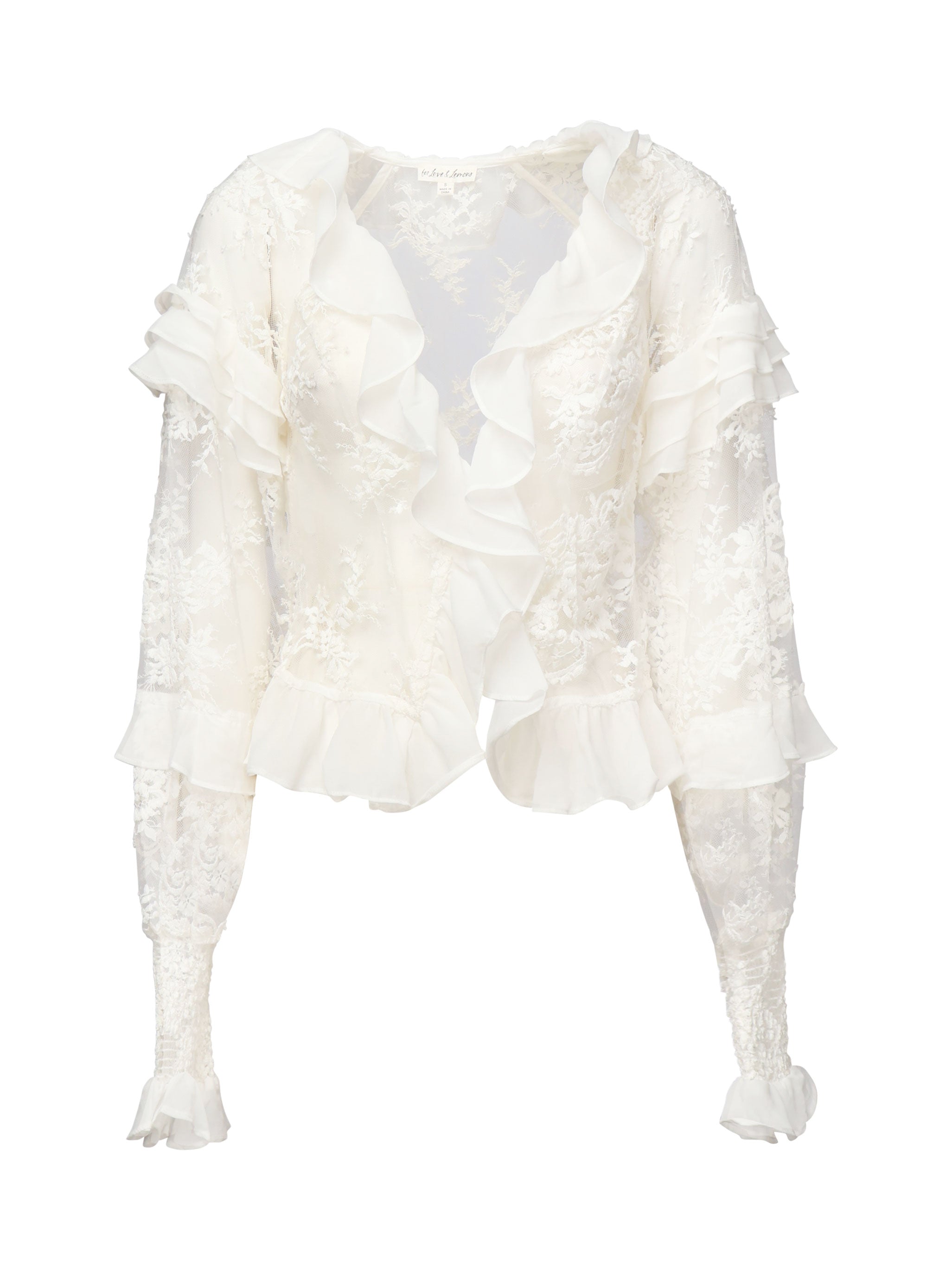 For Love & Lemons Top White Polyester