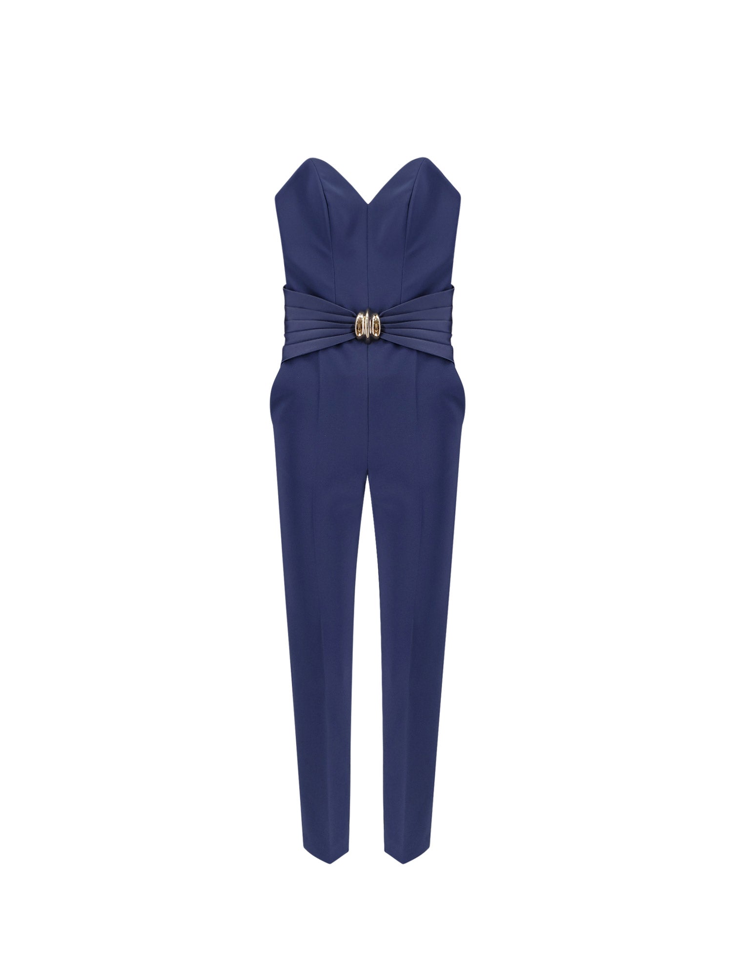 Elisabetta Franchi Dresses Blue Poliestere Elastan