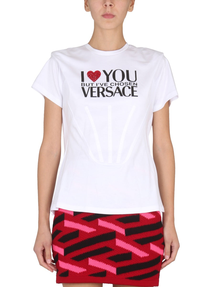 Logo Printed T-Shirt White Cotton T-shirts