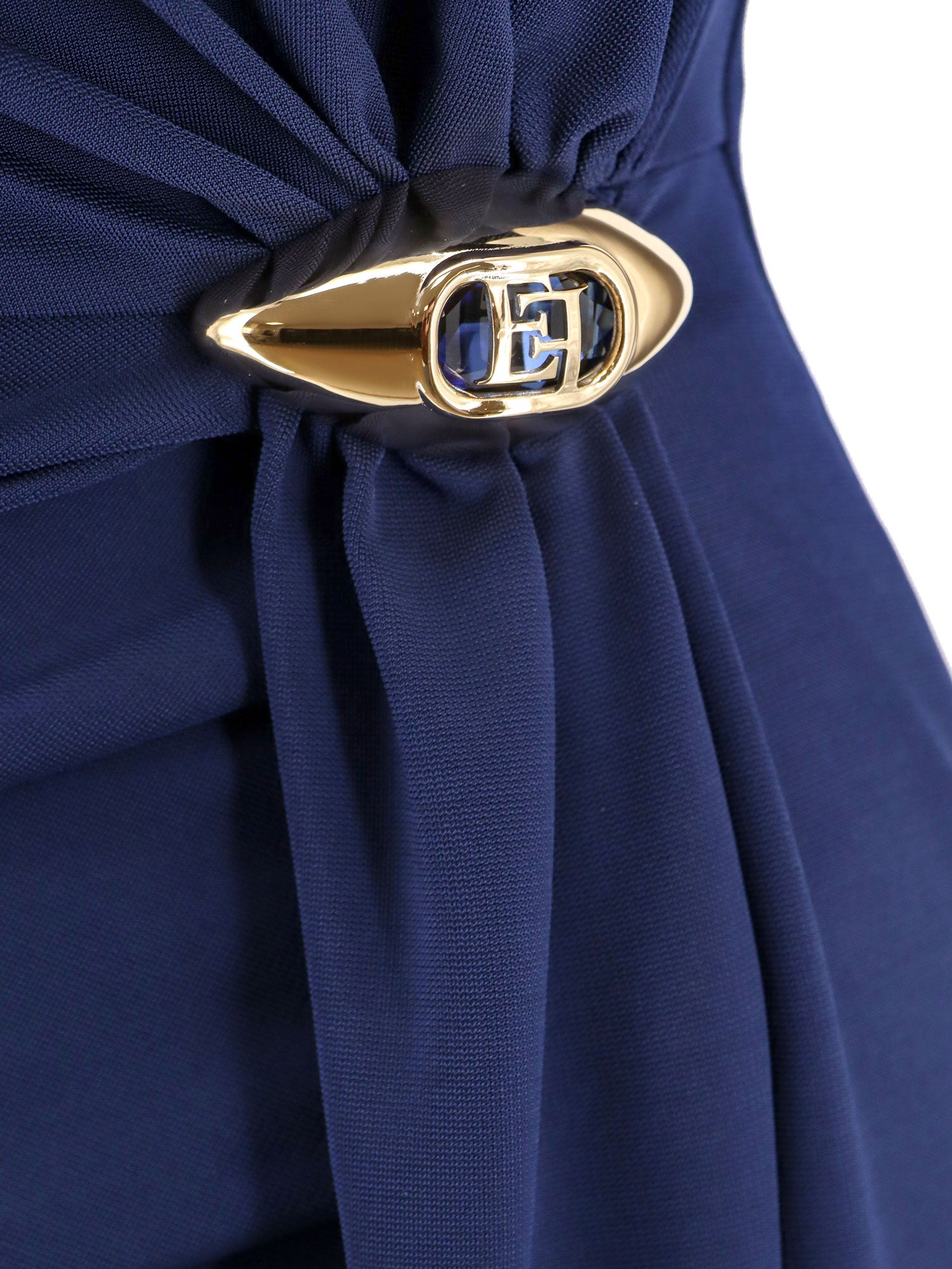 Elisabetta Franchi Dresses Blue Viscosa Elastan