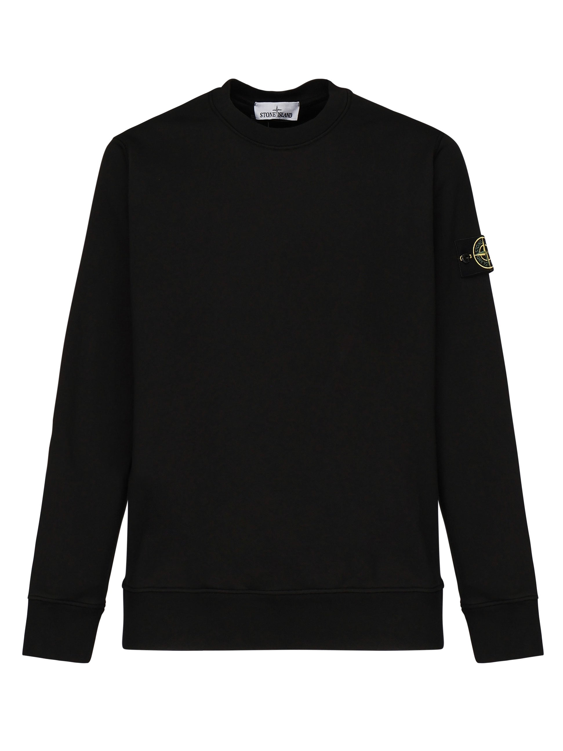Stone Island Sweaters Black Cotton