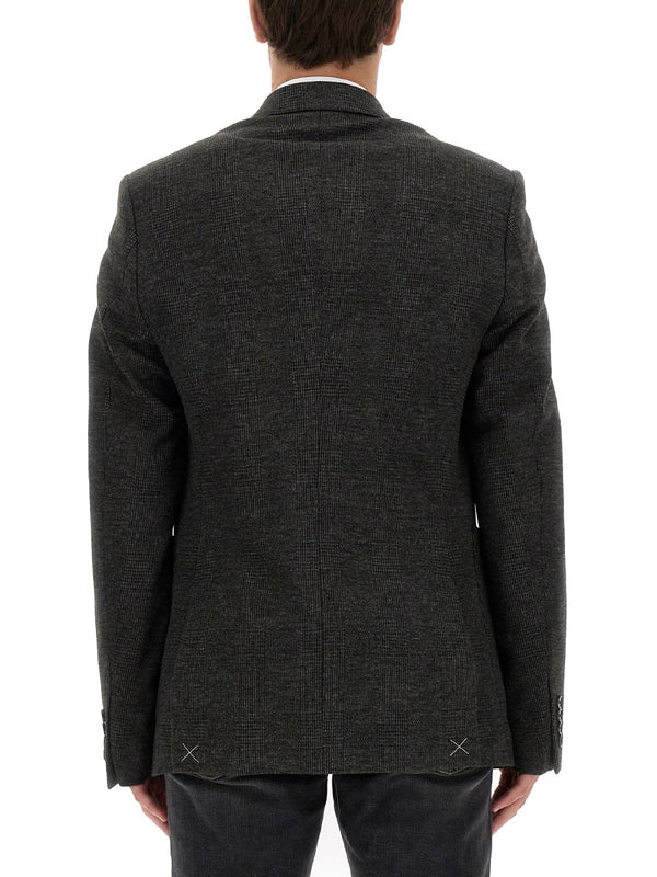 Single-Breasted Jacket Black