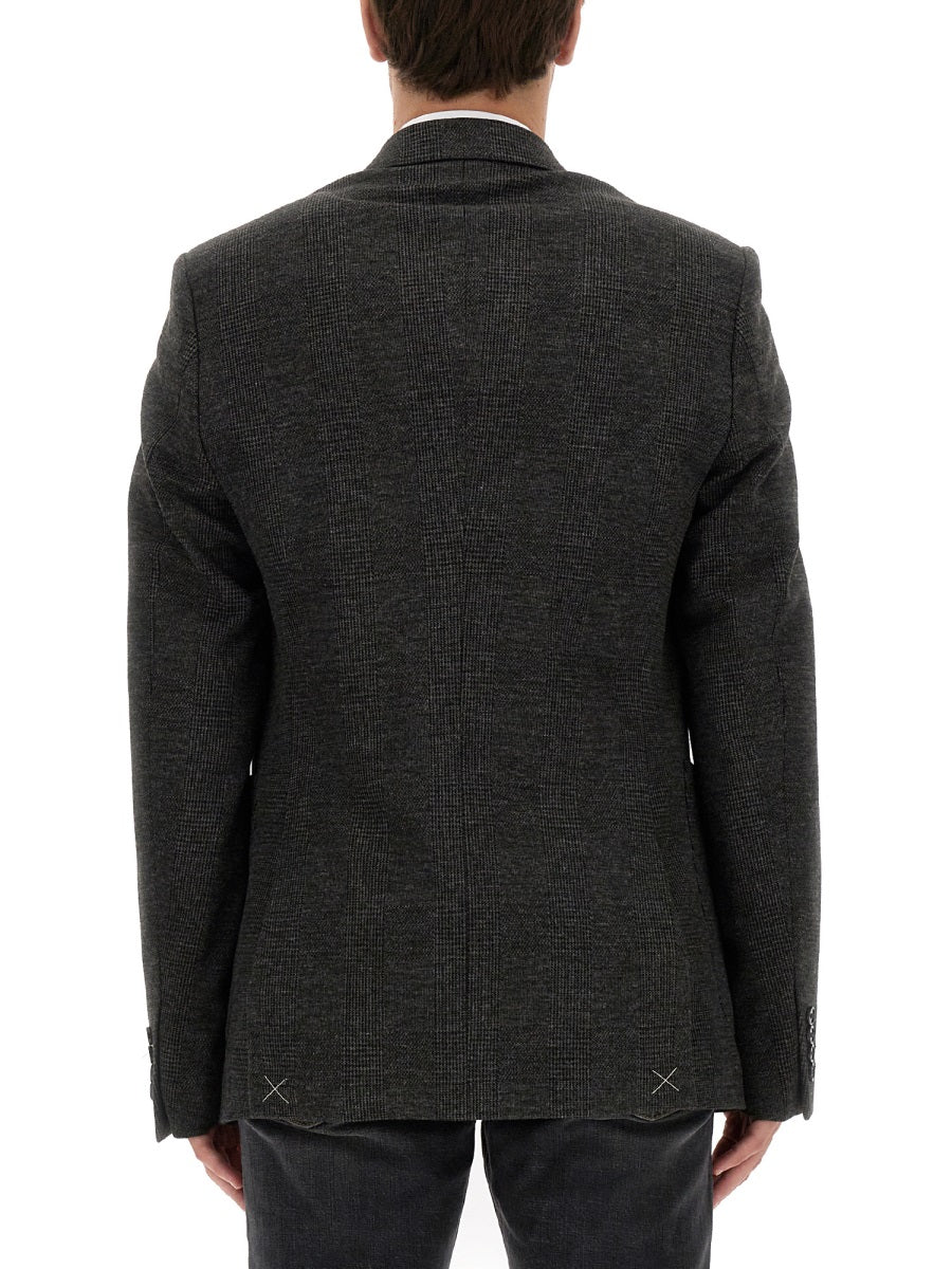 Single-Breasted Jacket Black