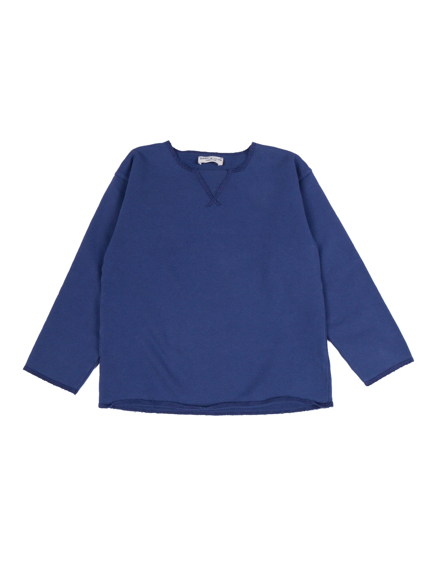 Sweatshirt Cesare Blue Cotton