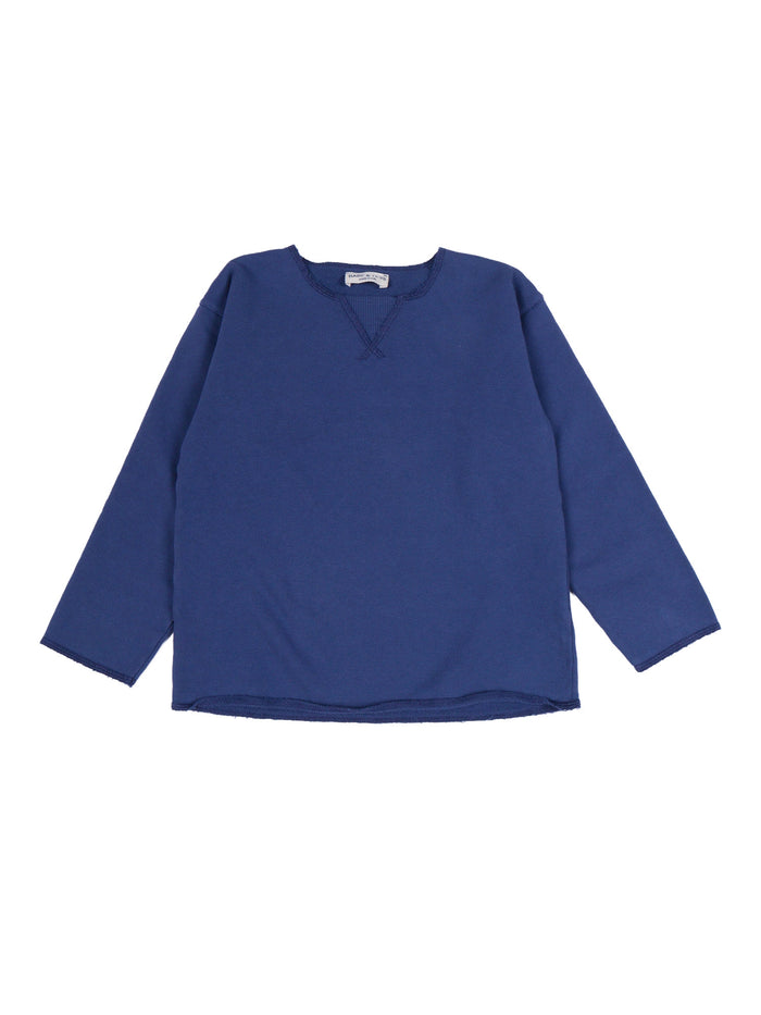 Sweatshirt Cesare Blue Cotton