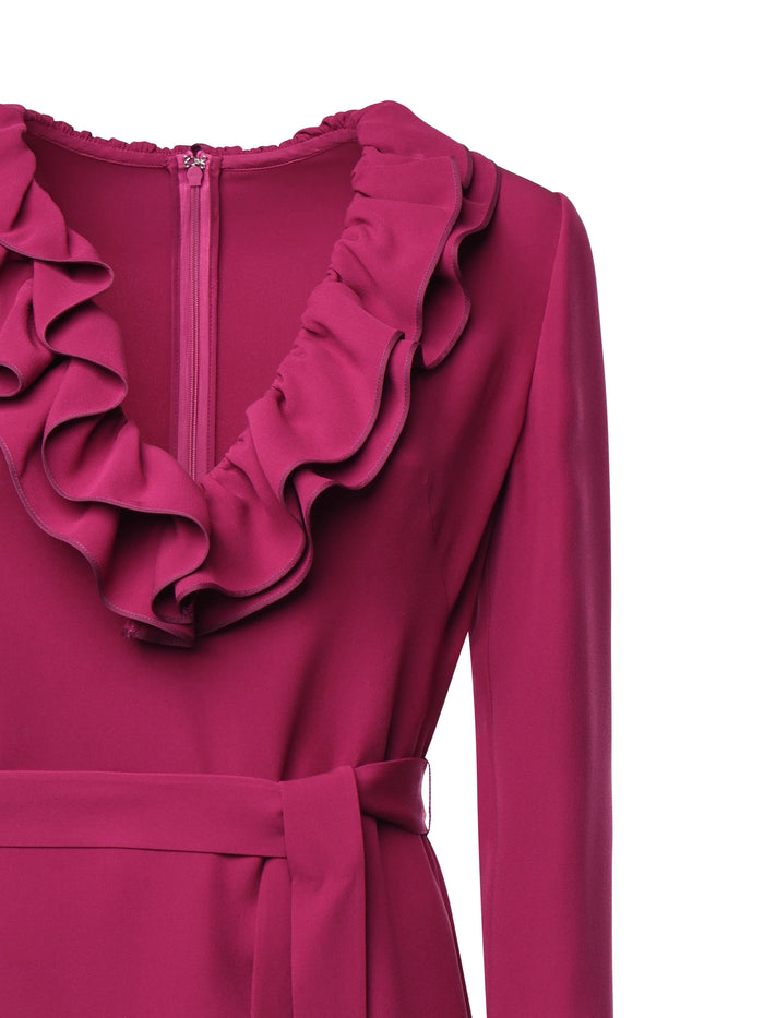 Valentino Garavani Dresses Magenta Virgin Wool