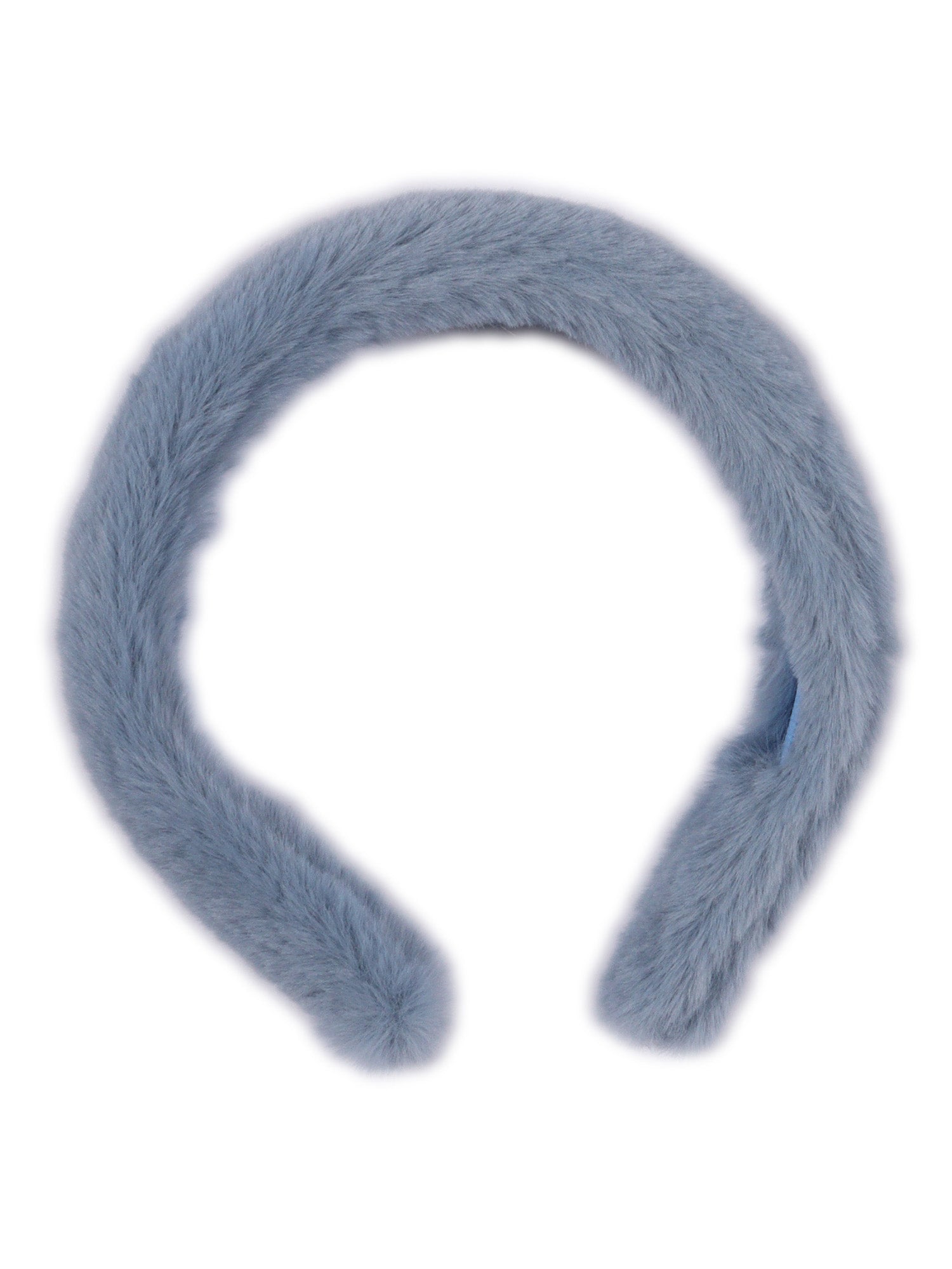 Eco-Fur Headband Light Blue