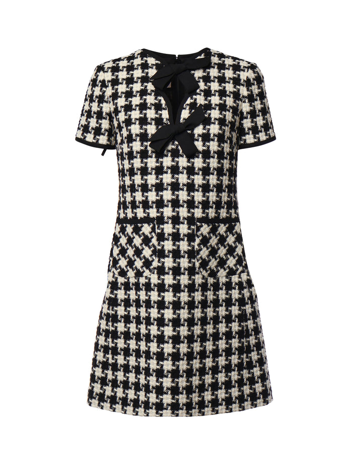 Valentino Garavani Dresses Black, White Acrylic