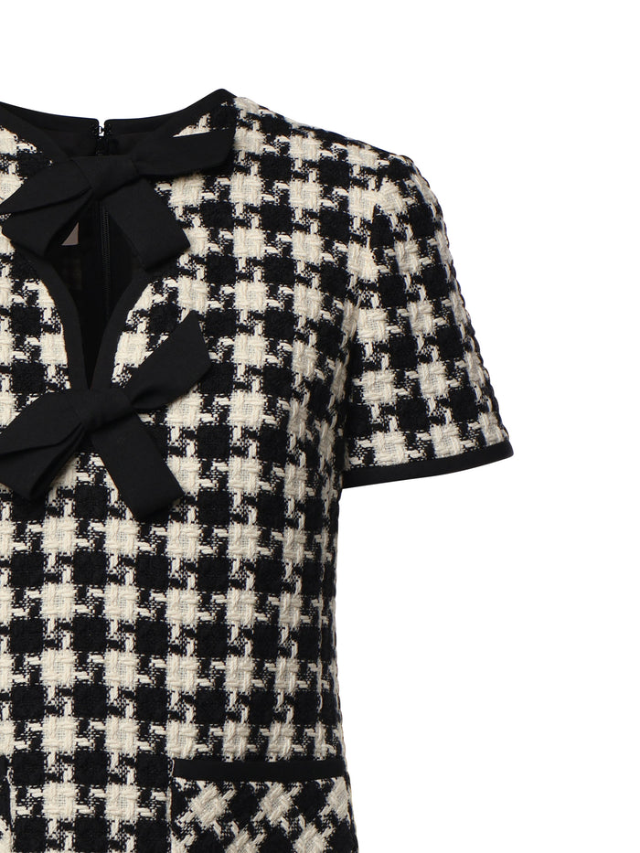 Valentino Garavani Dresses Black, White Acrylic
