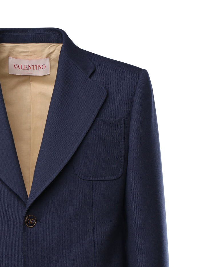 Valentino Garavani Jackets Blue Wool