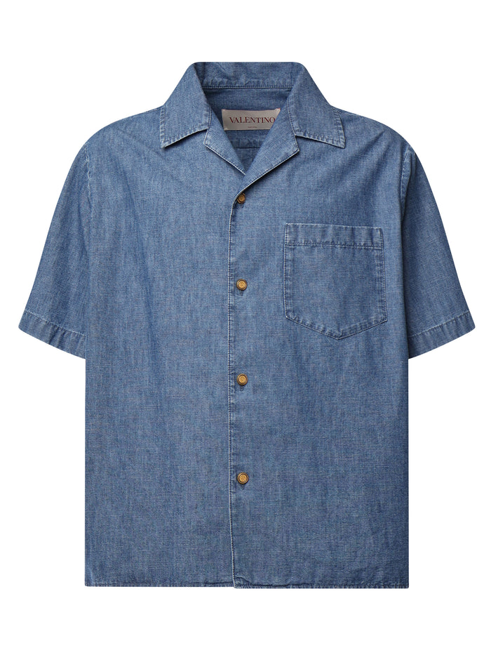 Valentino Garavani Shirts Blue Cotton