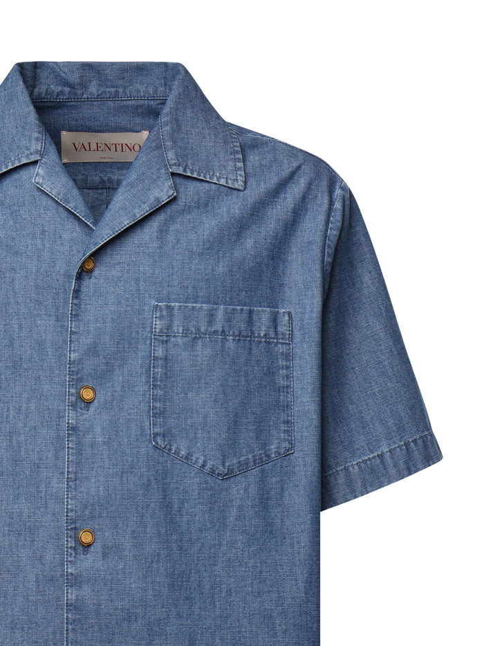 Valentino Garavani Shirts Blue Cotton