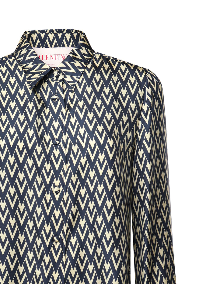 Valentino Garavani Shirts Green Silk
