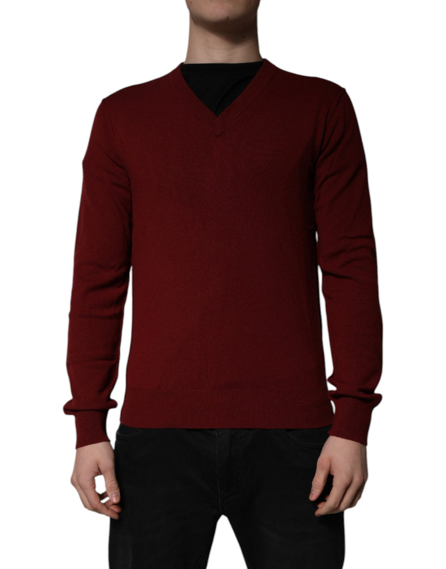 Dolce & Gabbana 100% cashmere sweater in red
