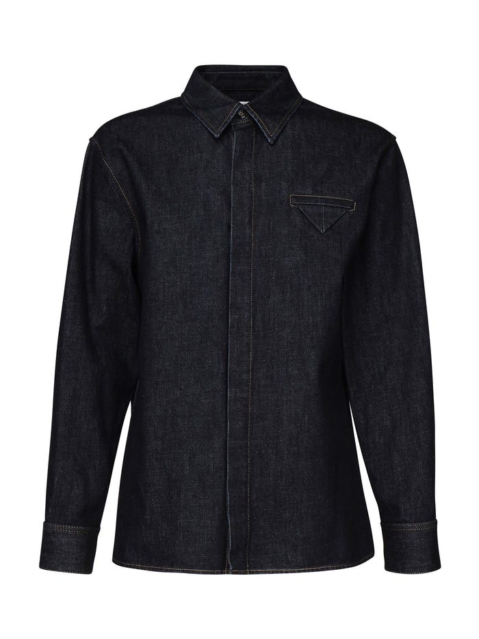 Bottega Veneta Shirts Indigo Cotton