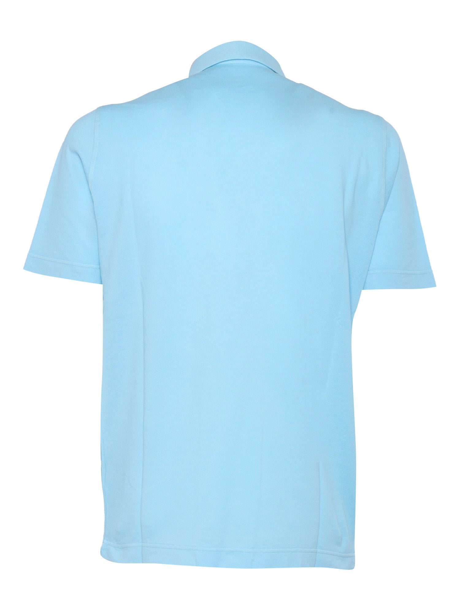 POLO SHIRT SS Blue Cotton