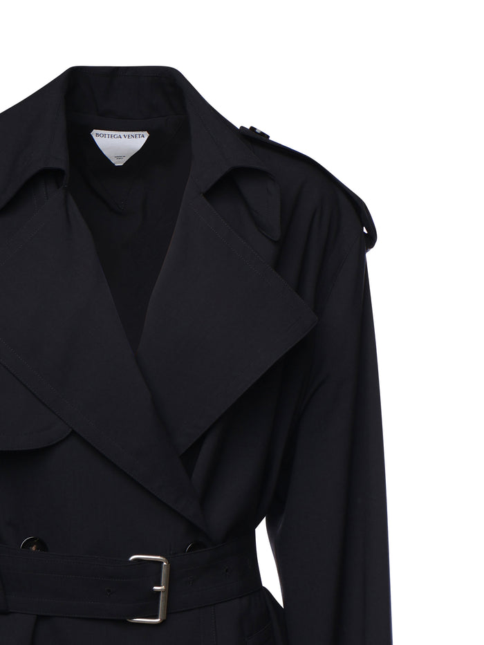 Bottega Veneta Coats Midnight Blue Wool
