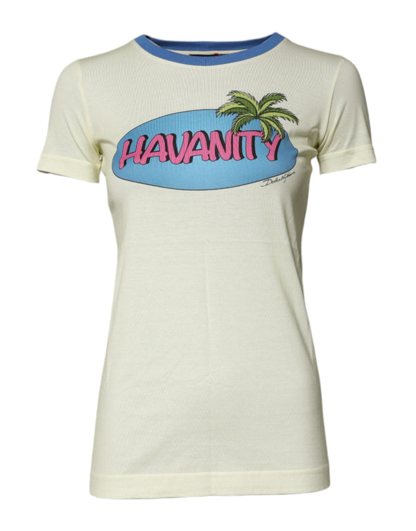 Dolce & Gabbana 100% Cotton t-shirt in yellow