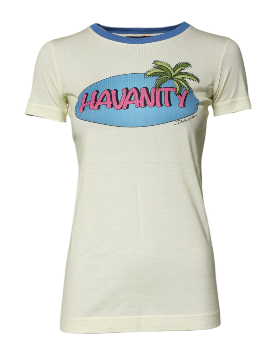 Dolce & Gabbana 100% Cotton t-shirt in yellow