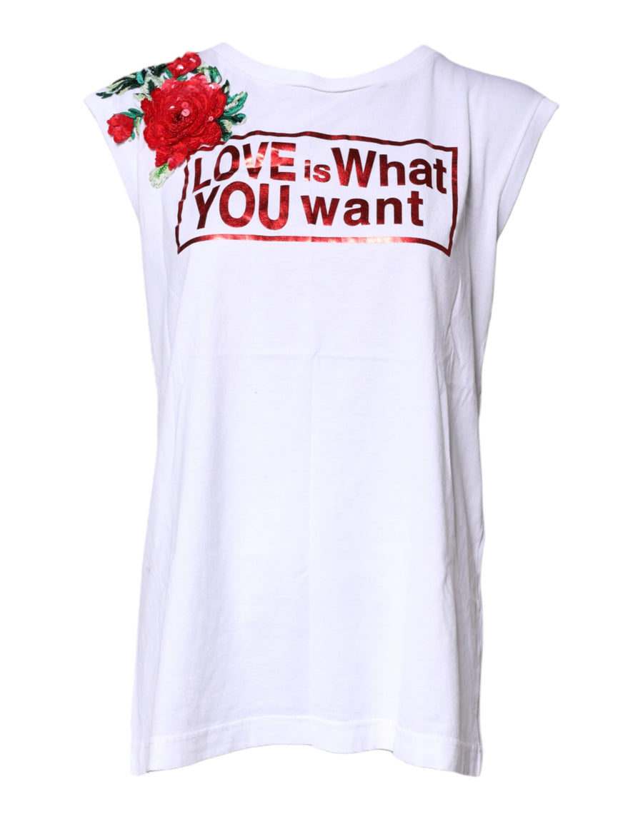 Dolce & Gabbana 100% Cotton tank top in white