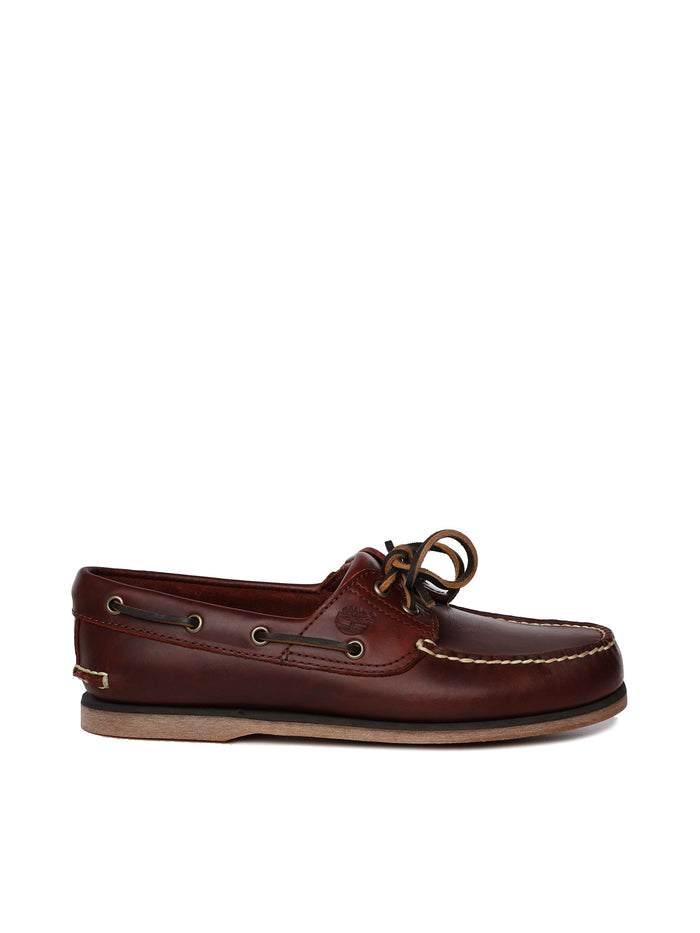 Timberland Flat Shoes Brown Leather