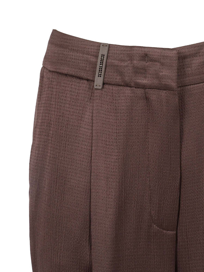 WOMAN TROUSERS Brown Pant