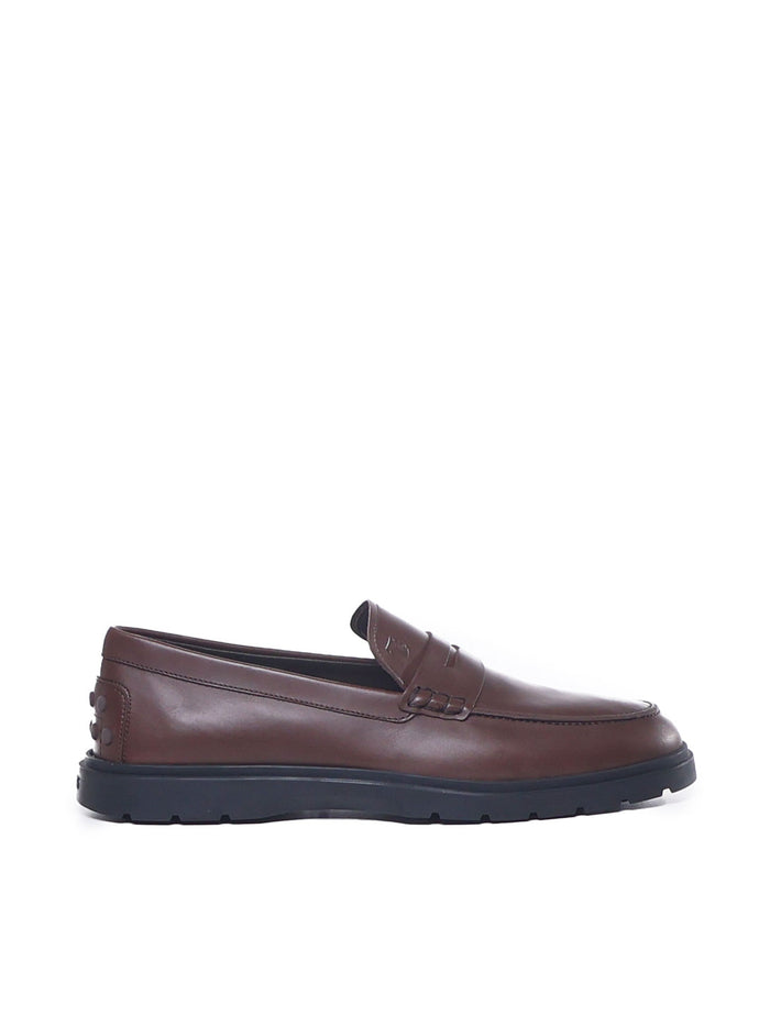 Tods Flat Shoes Brown Calfskin