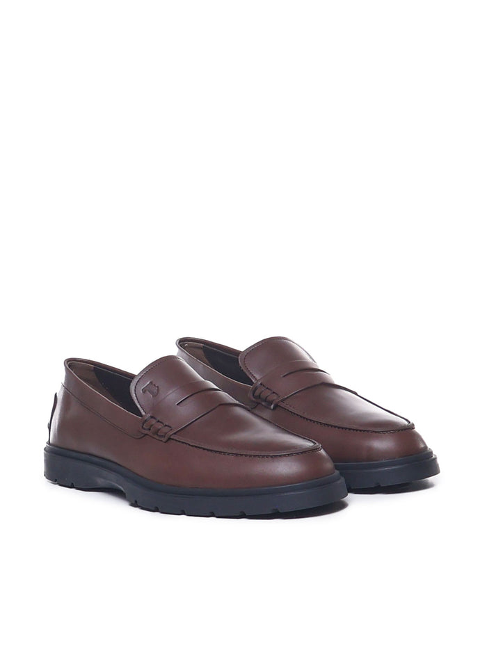 Tods Flat Shoes Brown Calfskin